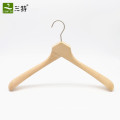 custom logo high quality luxury  thick wooden clothes hangers